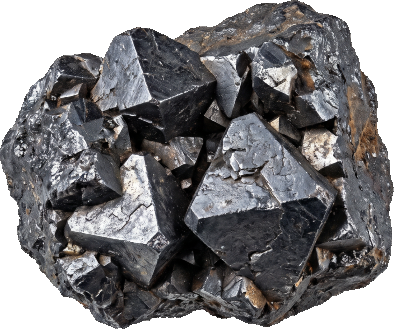 Magnetita, el mineral del que proviene el término magnetismo